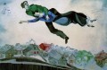 Over the town contemporary Marc Chagall